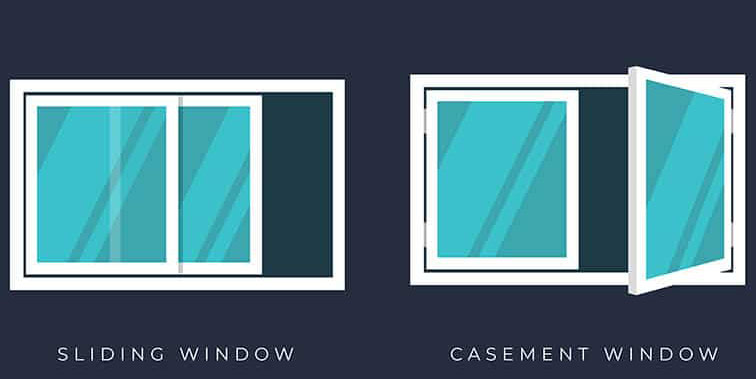 تفاوت های پنجره کشویی و لولایی